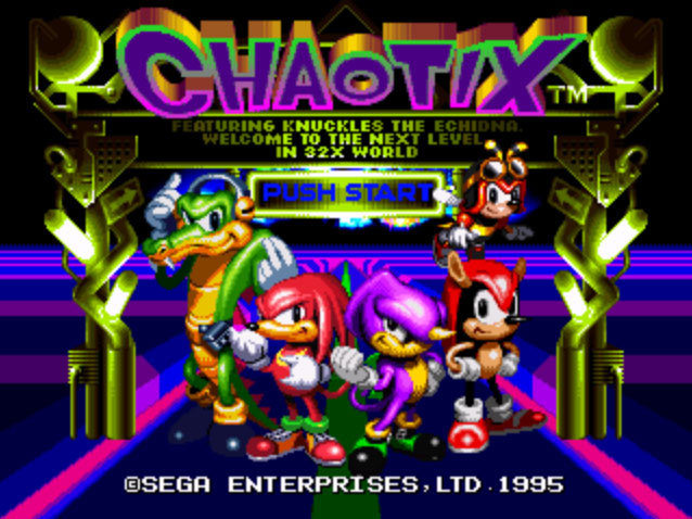Chaotix sur 32X ! Chaotix sur 32X !