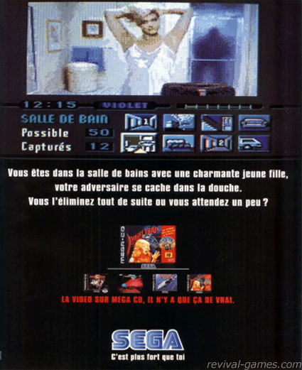 Publicit Night trap Mega CD !