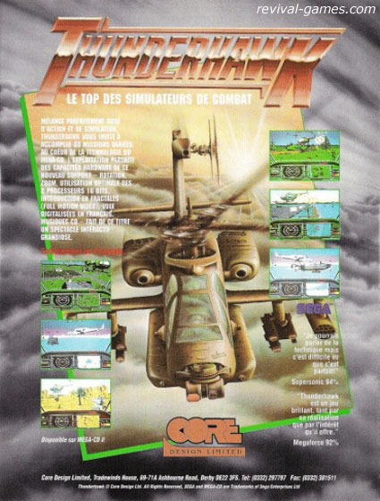 Publicit Thunderhawk Mega CD !